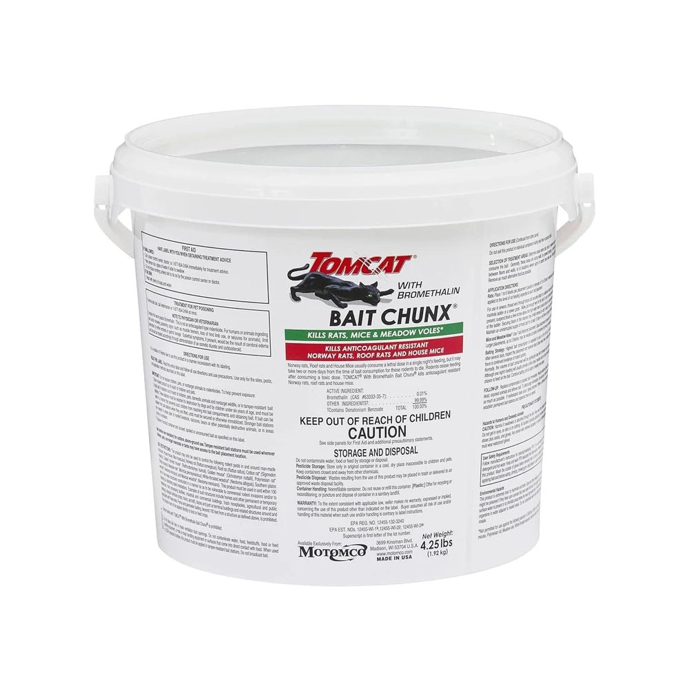 Tomcat with Bromethalin Bait Chunx Pail, 4.25 lbs.