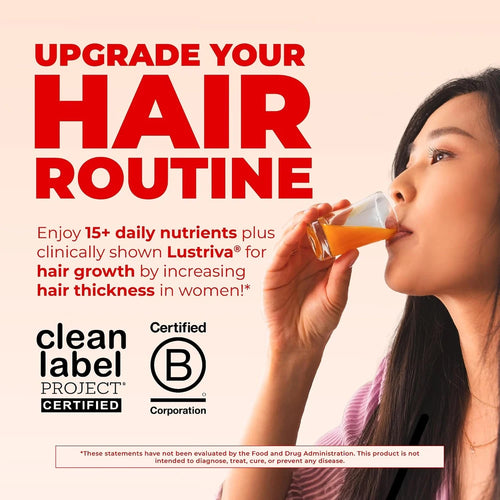 MARYRUTH'S Liquid Multivitamin + Hair Growth, Clinically Thicker Hair, 15oz