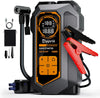 Doorii 6000A Jump Starter with Air Compressor, 10-in-1 Car Jumper Starter Portable, 150PSI Tire Inflator/Air Pump, LED Flashlight for Up to 10.0L Gas / 8.0L Diesel Engines