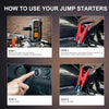 Doorii 6000A Jump Starter with Air Compressor, 10-in-1 Car Jumper Starter Portable, 150PSI Tire Inflator/Air Pump, LED Flashlight for Up to 10.0L Gas / 8.0L Diesel Engines