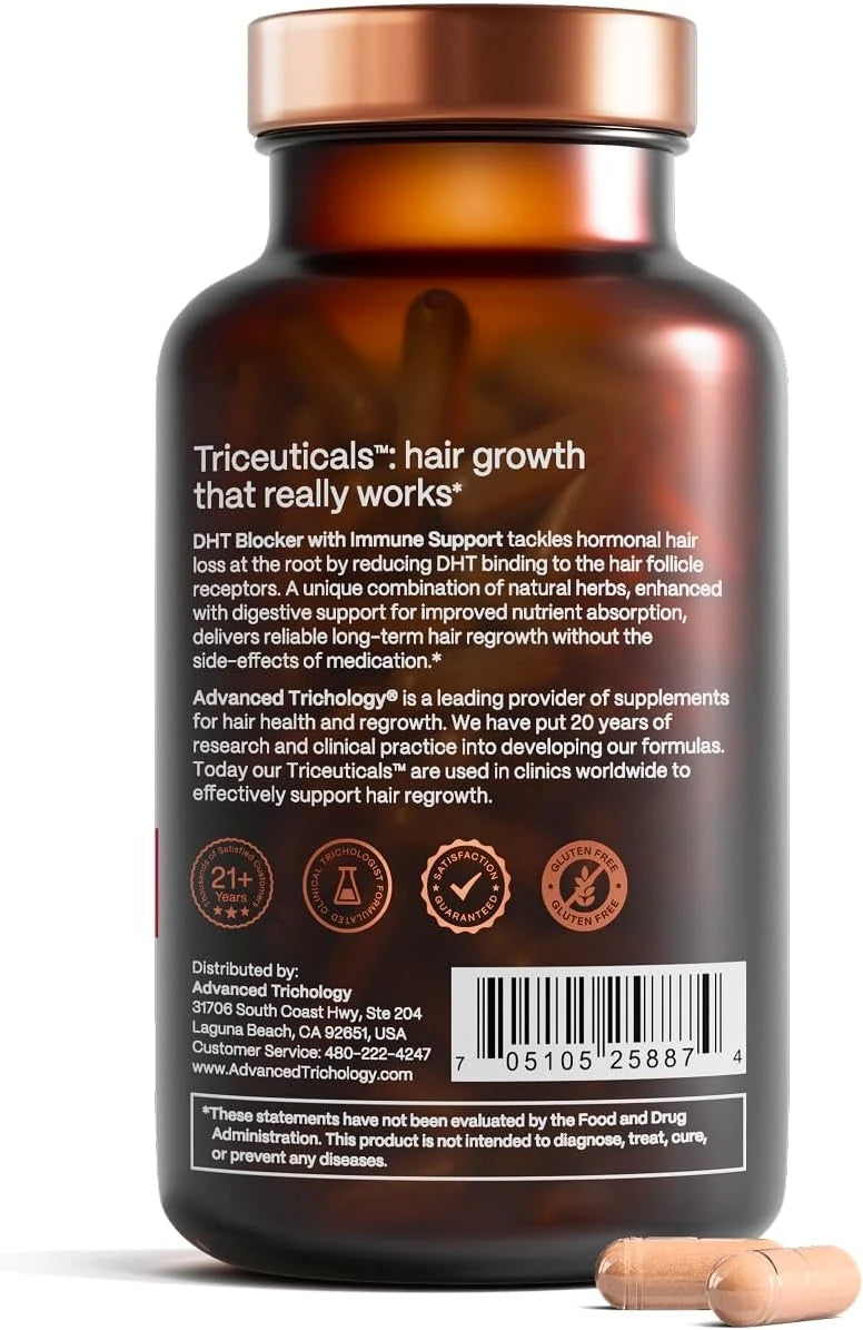 DHT Blocker - Hair Growth Supplement for Genetic Thinning for Men and Women