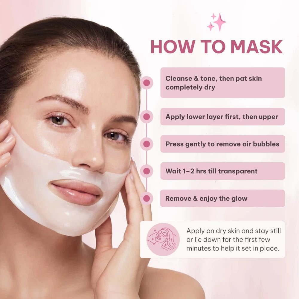 Quasi Bio-Collagen Face Mask Overnight – Hydrating Korean Sheet Mask – Niacinamide &amp; Low Molecular Collagen