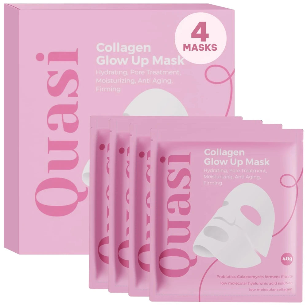Quasi Bio-Collagen Face Mask Overnight – Hydrating Korean Sheet Mask – Niacinamide &amp; Low Molecular Collagen