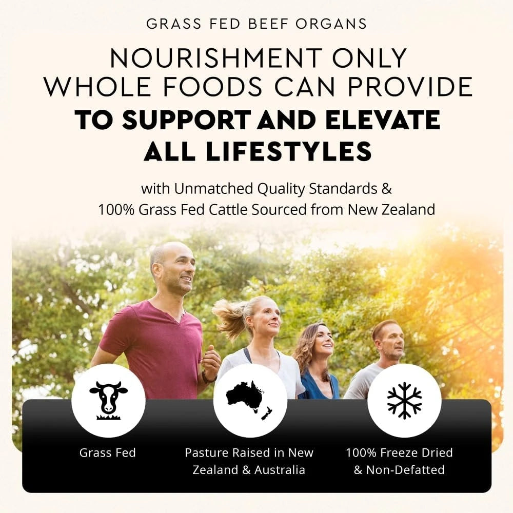 Ancestral Supplements Grass Fed Primal Beef Organ Supplement, 180 Ct