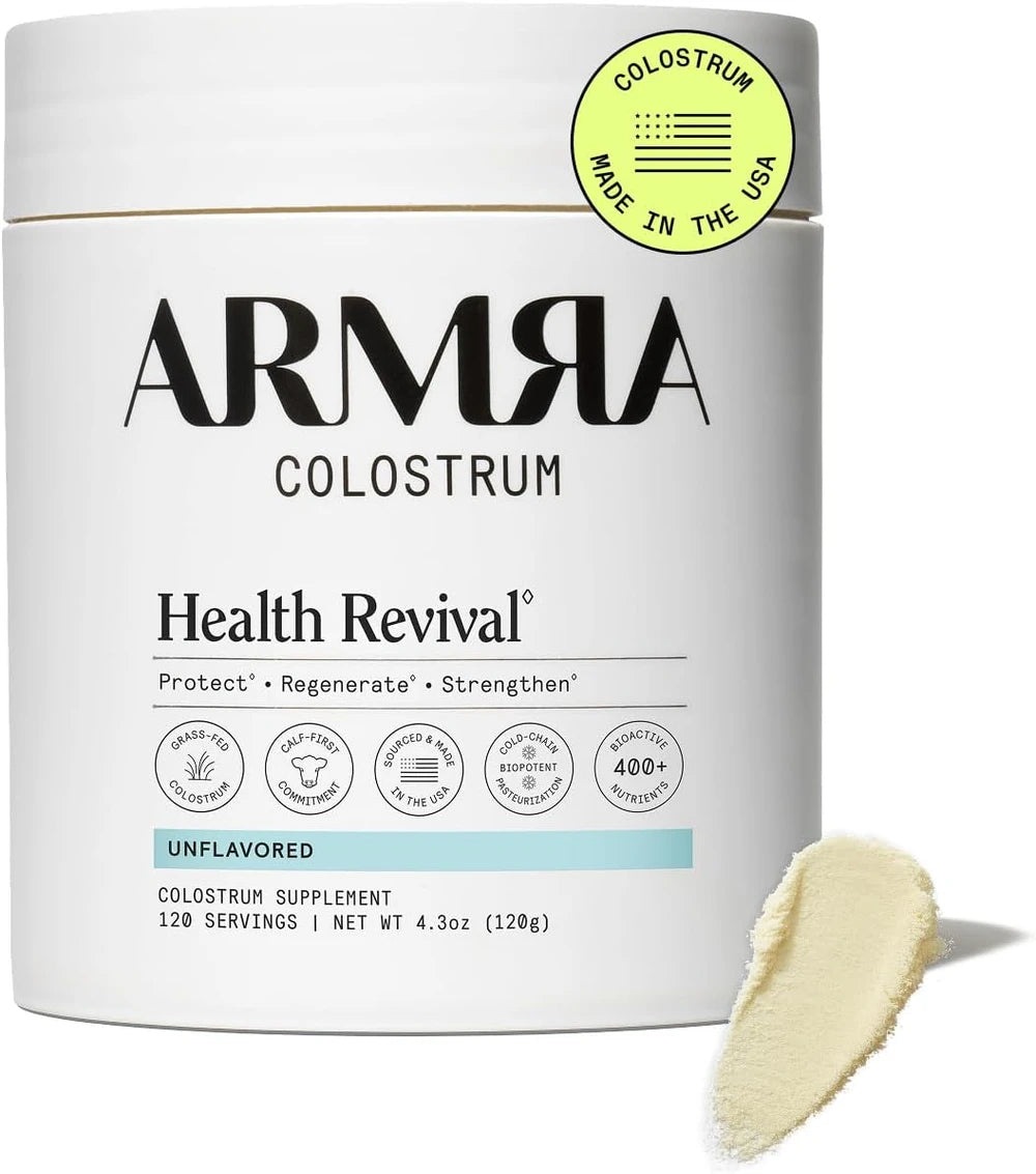 ARMRA Colostrum Powder, Unflavored, 120 Serving Jar