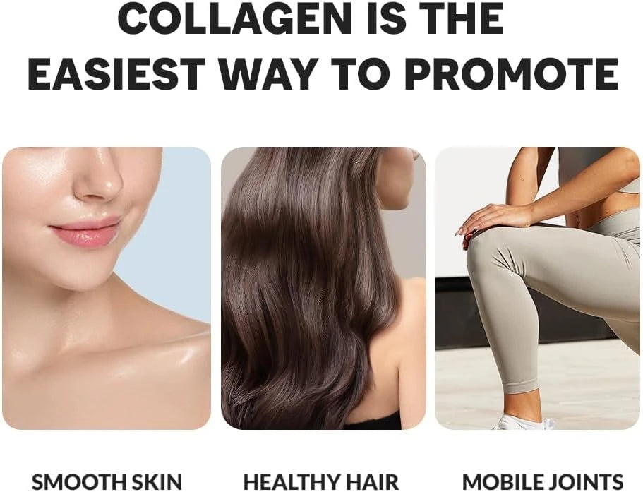 Marine Collagen Peptides - Hydrolyzed Ultra-fine Collagen Powder for Women &amp; Men, Hyaluronic Acid, Biotin, Vitamin C, for Skin, Hair, Nails, Joints, Non-GMO, Unflavored, Easily Dissolved, 16oz