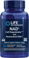 Life Extension NAD+ Cell Regenerator™ and Resveratrol Elite™*, nicotinamide riboside, Trans-resveratrol, quercetin