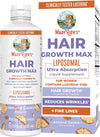 MaryRuth's Hair Growth Max Liposomal 10000mcg Biotin, Thicker Hair, 15.22oz