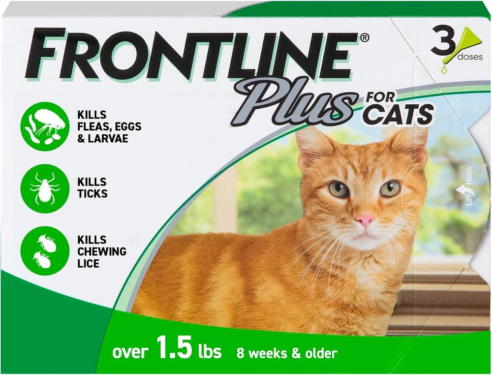 FRONTLINE Plus Flea &amp; Tick Spot Treatment for Cat &amp; Kitten (Green)