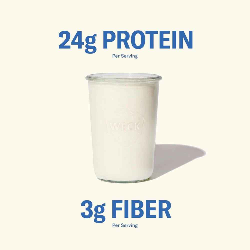 Ballerina Farm Grass Fed Whey Protein Powder, Vanilla Bean, 24g Protein with Collagen Peptides
