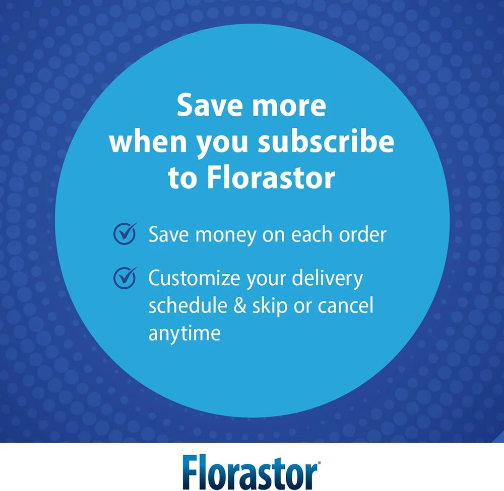 Florastor Probiotic for Digestive and Immune Health, 100 Capsules