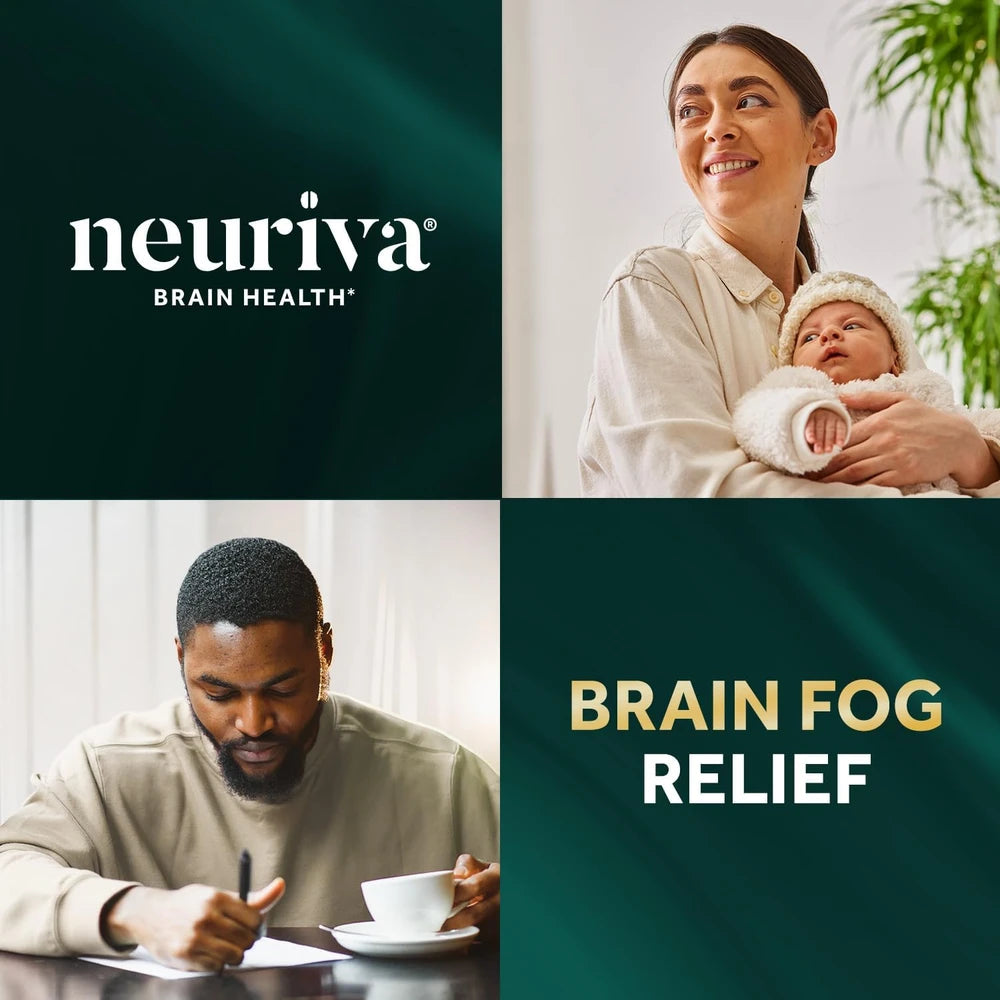 NEURIVA Ultra Brain Supplements for Memory and Focus, Phosphatidylserine, Cognivive, Neurofactor, Folic Acid, Vitamin B12 &amp; Vitamin B6, 60 Count Capsules