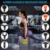 TOLOCO Massage Gun, Deep Tissue Back Massage for Athletes for Pain Relief, Percussion Massager with 10 Massages Heads - Black