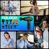 TOLOCO Massage Gun, Deep Tissue Back Massage for Athletes for Pain Relief, Percussion Massager with 10 Massages Heads - Black