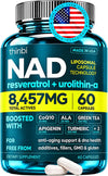 Thinbi Liposomal NAD+ Supplement with Resveratrol &amp; CoQ10, 60 Count