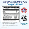 Arazo Nutrition Wild Caught Omega-3 Fish Oil Concentrate – 4,080mg per Serving – High EPA 1200mg &amp; DHA 900mg – 120 Burpless Lemon Softgels