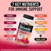 Airborne 750mg Vitamin C Gummies for Adults, Immune Support Supplement with Powerful Antioxidants Vitamins A C &amp; E - 2x63ct Bottles (126 Gummies), Assorted Fruit Flavor