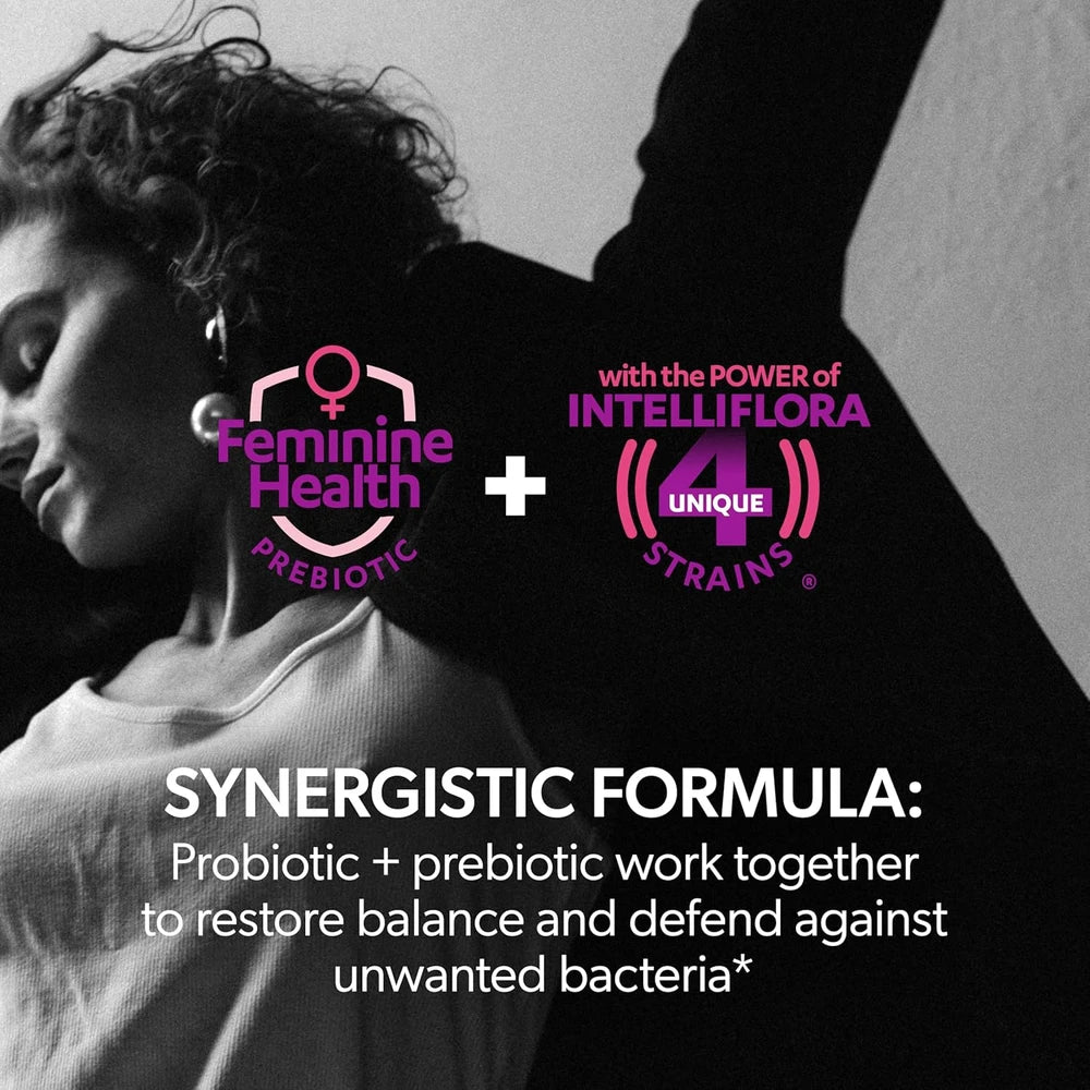 AZO Dual Protection Urinary + Vaginal, Women Probiotics &amp; Prebiotics, 30 Ct