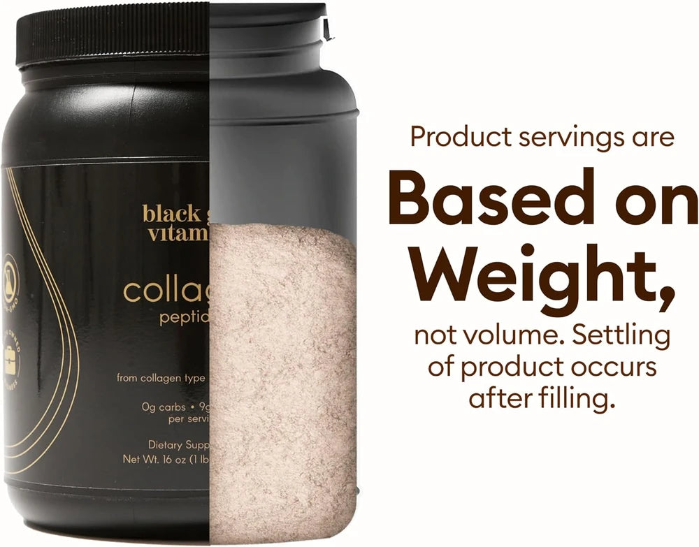 Black Girl Vitamins | Collagen Peptides Powder - Collagen for Skin, Hair &amp; Nails - Unflavored Hydrolyzed Collagen Powder, Dairy-Free, Gluten-Free Collagen for Women and Men - 16oz