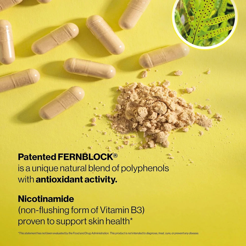 Heliocare Advanced with Nicotinamide Antioxidant Supplement, 120 Capsules