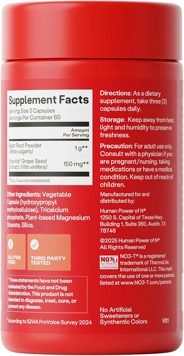 HumanN SuperBeets Beet Root Capsules