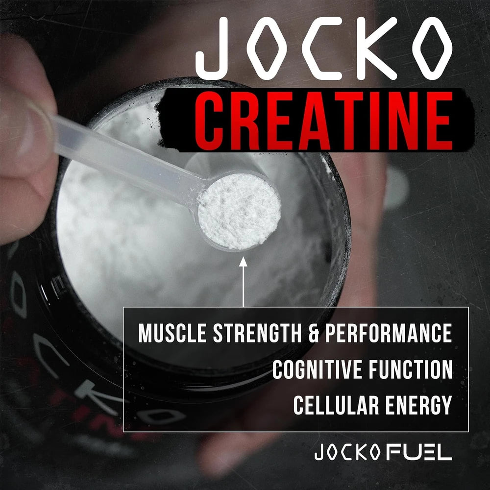Jocko Fuel Creatine Monohydrate Powder, Unflavored, 454g | 90 Serving
