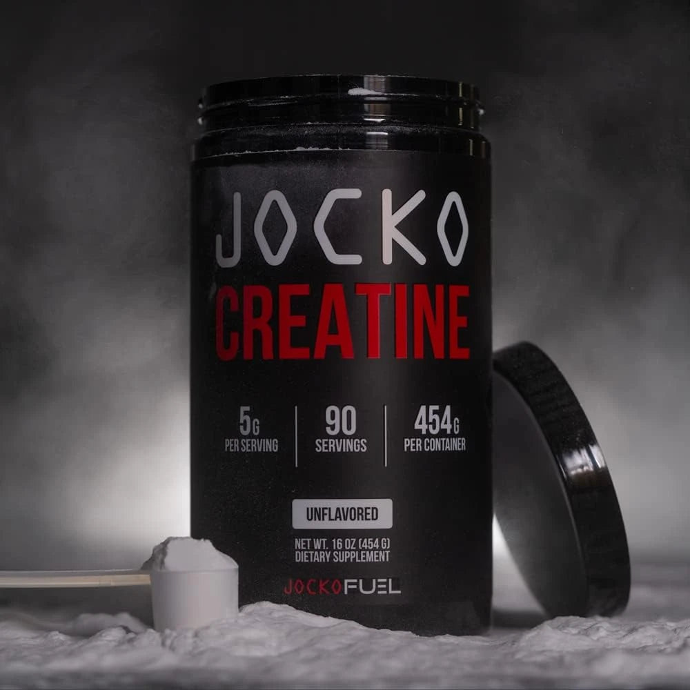 Jocko Fuel Creatine Monohydrate Powder, Unflavored, 454g | 90 Serving