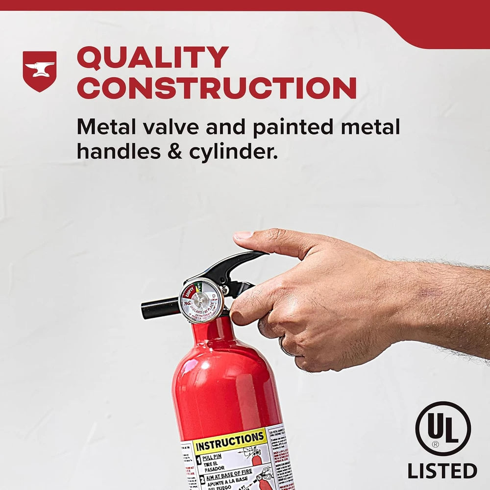 Kidde Basic 110 Fire Extinguisher for Home, 1-A:10-B:C, FA110G, 2 Pack