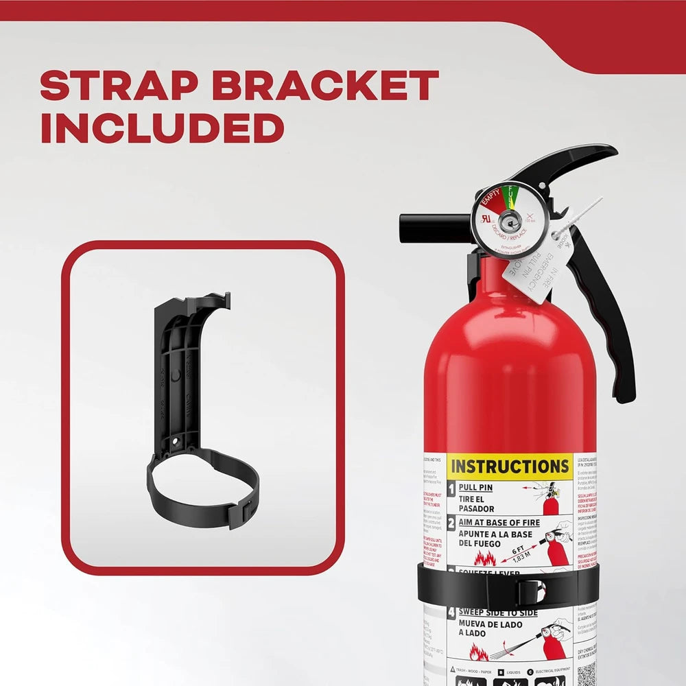 Kidde Basic 110 Fire Extinguisher for Home, 1-A:10-B:C, FA110G, 2 Pack