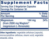 Neuro-Mag Magnesium L-Threonate, Memory Health, Quick Thinking, Cognitive Health Support, Vegetarian, 90 Vegetarian Capsules