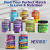 NEVISS Magnesium Glycinate Gummies for Adults &amp; Kids 4+, Sugar Free Magnesium Bisglycinate Supplement 400/200mg with B6D3, L-Theanine for Zzz &amp; Relaxation, Brain, Melatonin Free Gummies, 2Pack