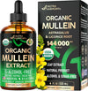 Mullein Drops for Lungs - USDA Organic Mullein Leaf Extract Liquid - 4 oz