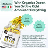 Organics Ocean Better D3+K2 Vitamin Supplement with VegD3 &amp; MenaQ7, 1-Pack