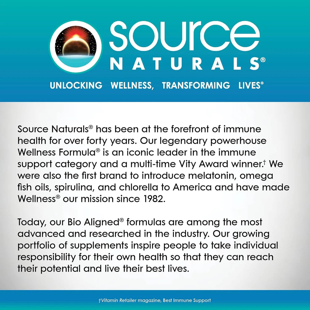 Source Naturals Wellness Formula, Advanced Immune Support - 240 Capsules